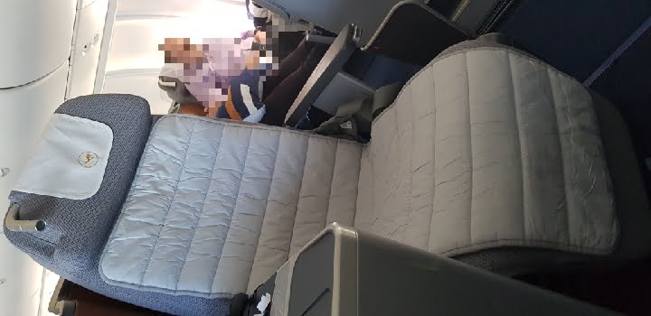 Lufthansa business class flight review matress pad