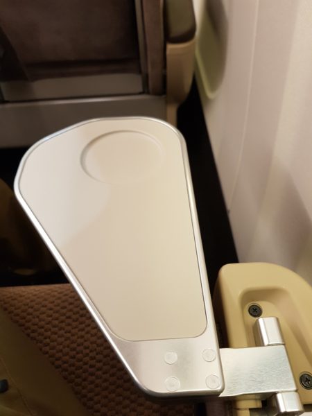 Review shinkansen high speed train japan, armrest table