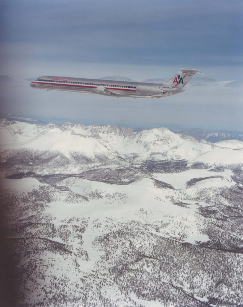 First MD80 delivery, picture by American Airlines