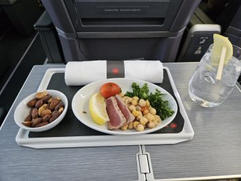 Air Canada Business class review meal