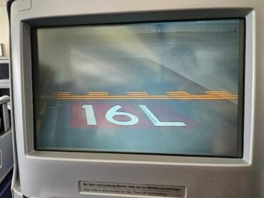Lufthansa Business Class 747 review runway