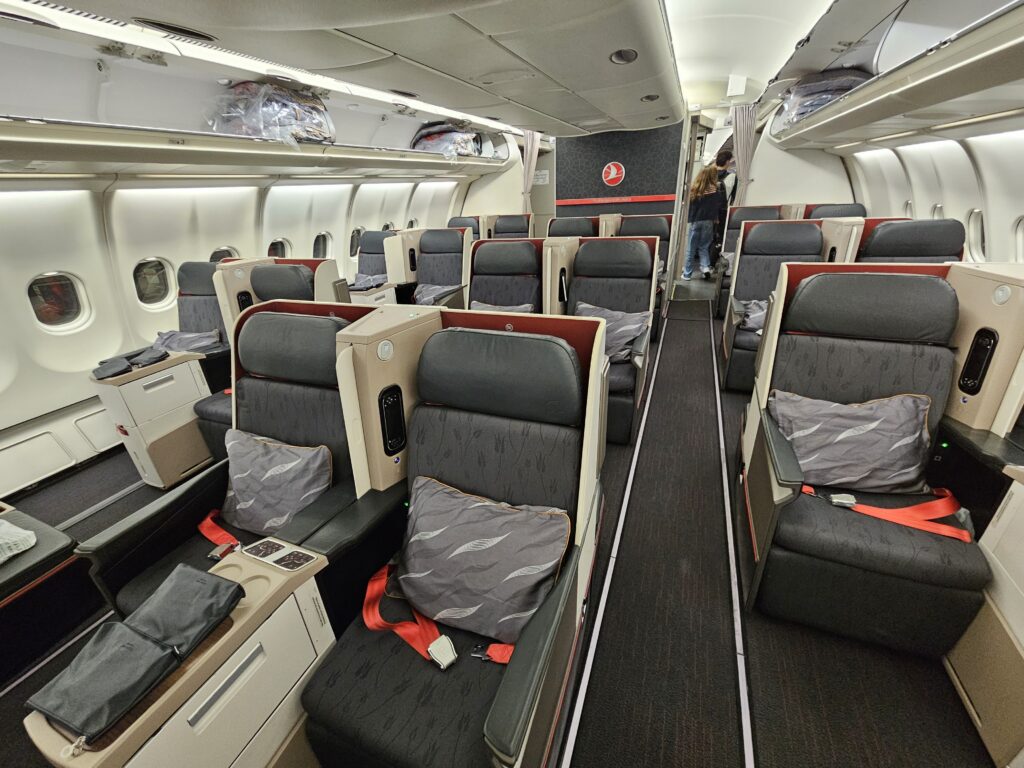 Turkish Airlines Business Class A330 cabin
