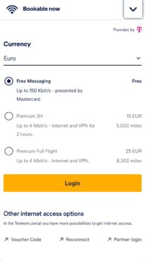 Lufthansa Allegris Business Class review WiFi