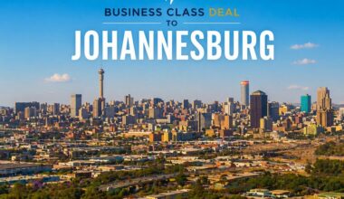 Business Class deal to Johannesburg