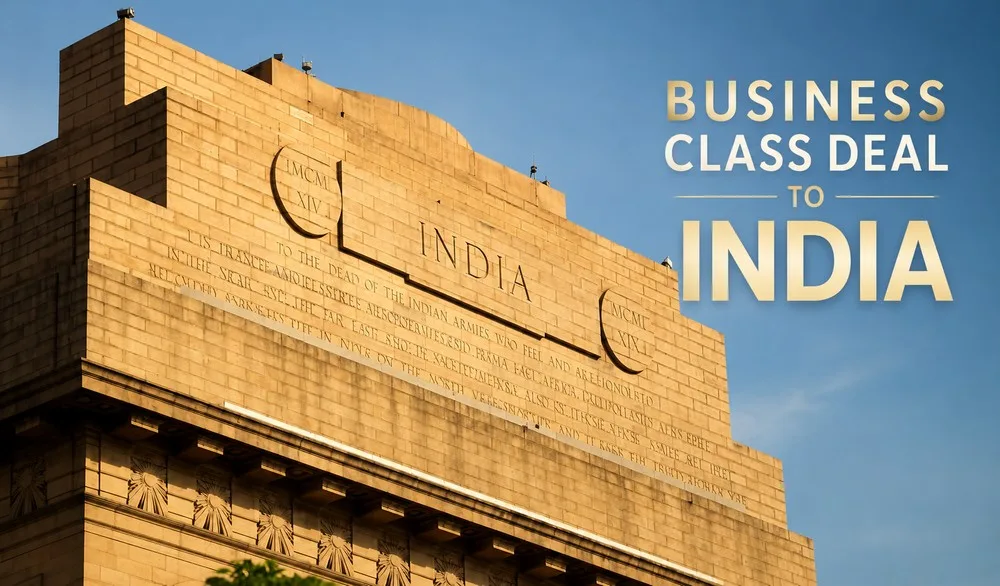 business class deal to india