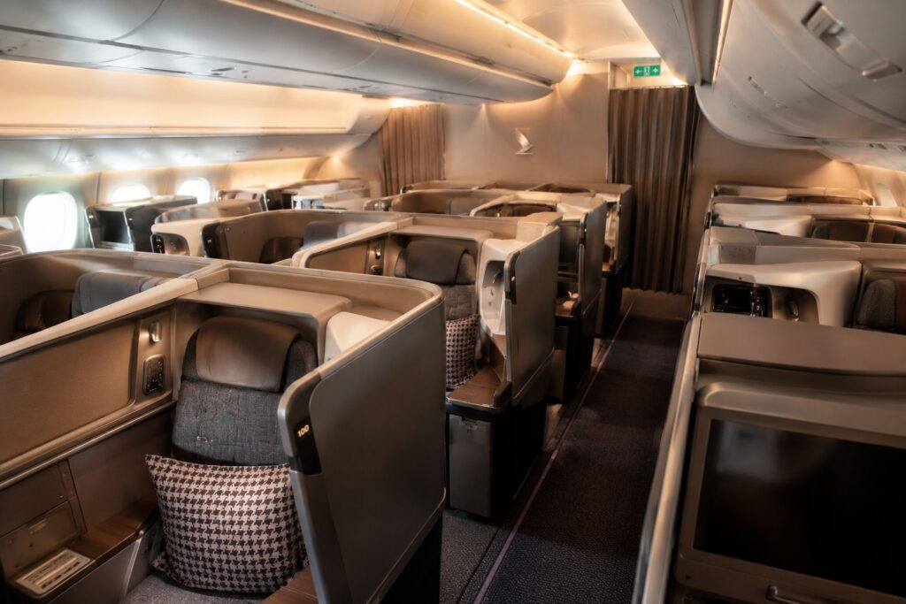 Modern long-haul Business Class cabin