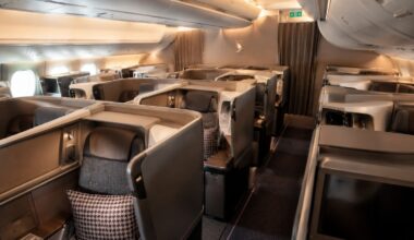 Modern long-haul Business Class cabin