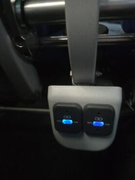Luxair Embraer Business Class Review - Power Outlets